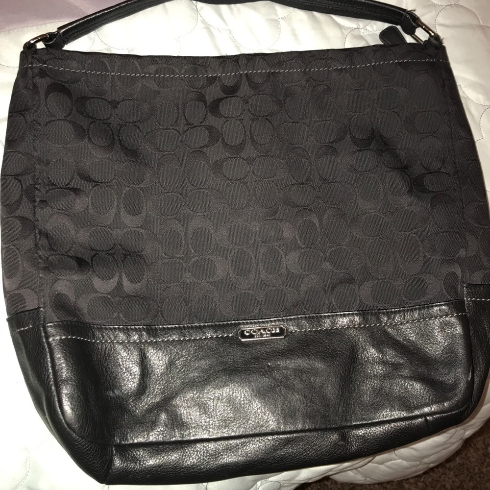 Black coach purse
